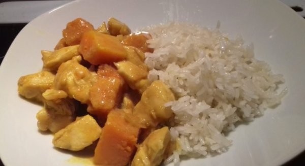 sütőtökös csirkemell ragu